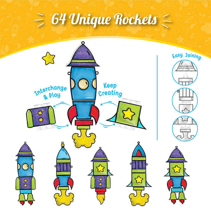 Imagimake Window Art - Rocket - 16 Pieces Glass Painting Set