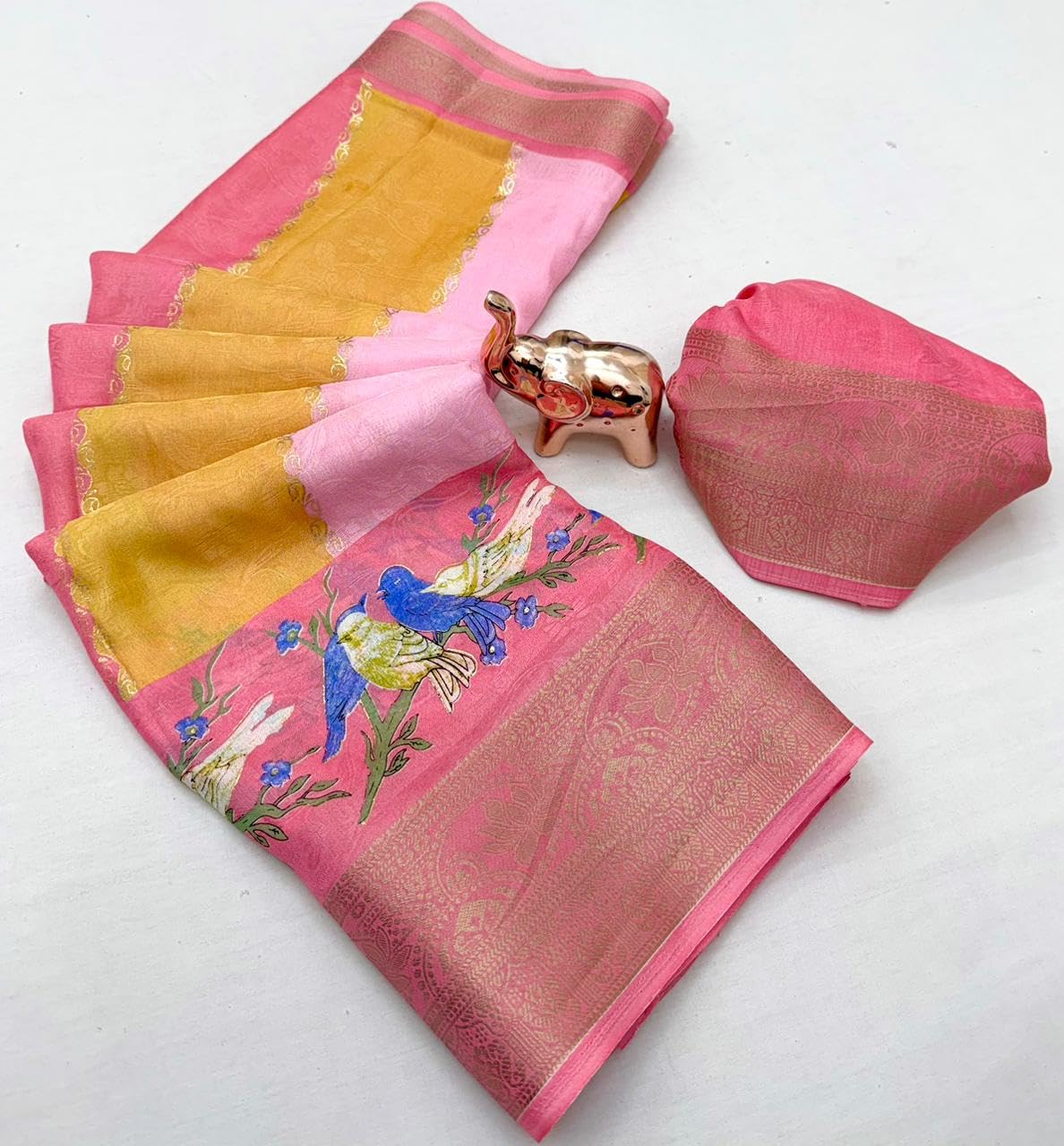 Vasthrlay Kanjivaram Classic Saree with decorative Weaving design