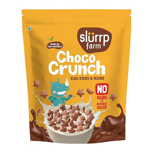 Slurrp Farm No Maida, No Refined Sugar Choco Crunch Cereal - PUSHMYCART
