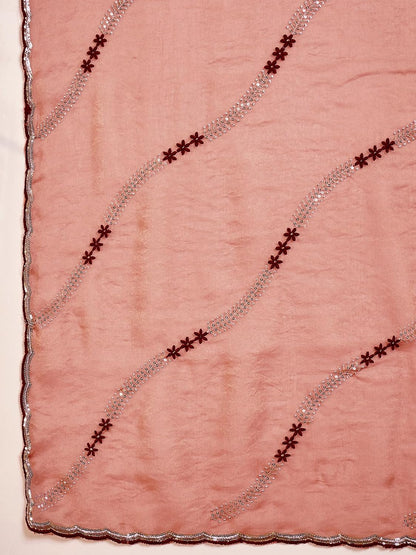 Vasthrlay Embroidery Saree in Black with refined ethnic appeal