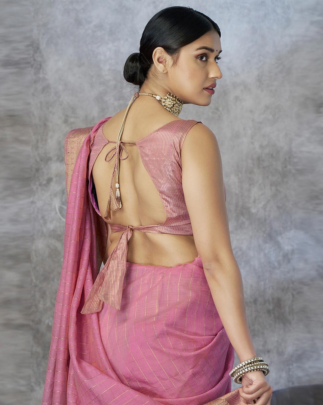Vasthrlay Cotton Classic Saree with decorative wedding design