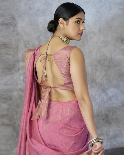 Vasthrlay Cotton Classic Saree with decorative wedding design