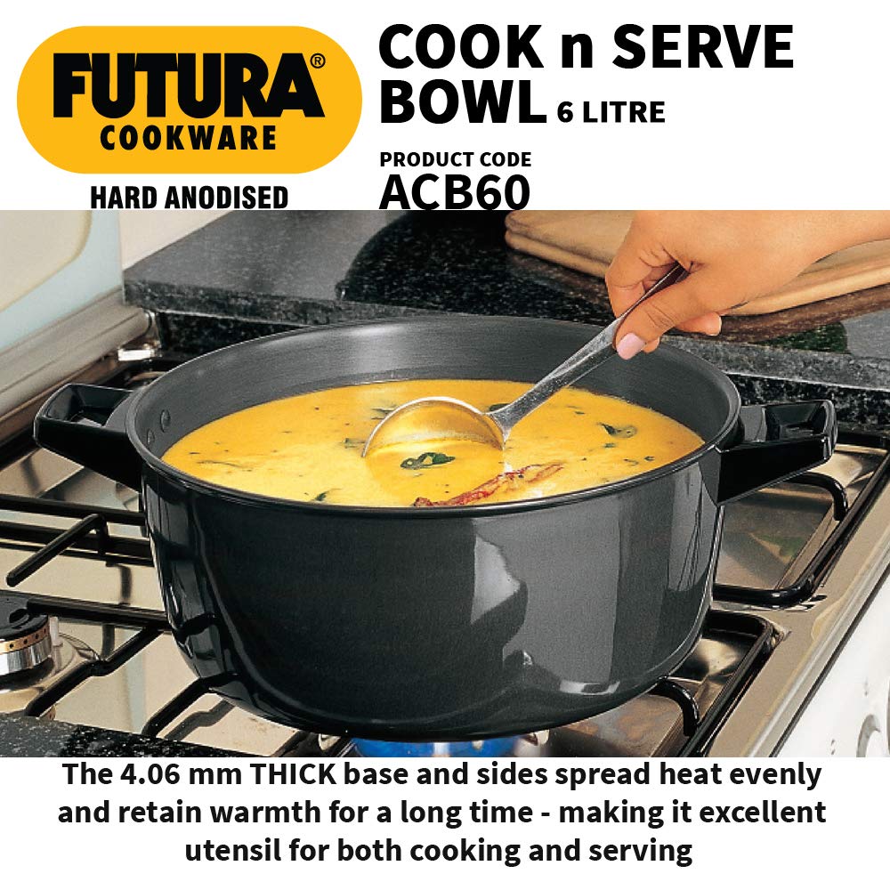 Hawkins Futura 6 Litre Cook n Serve Bowl