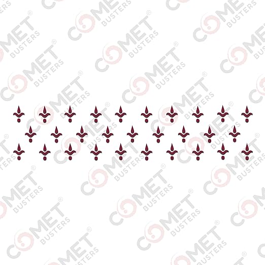 Comet Busters Maroon Abstract Design Bindis