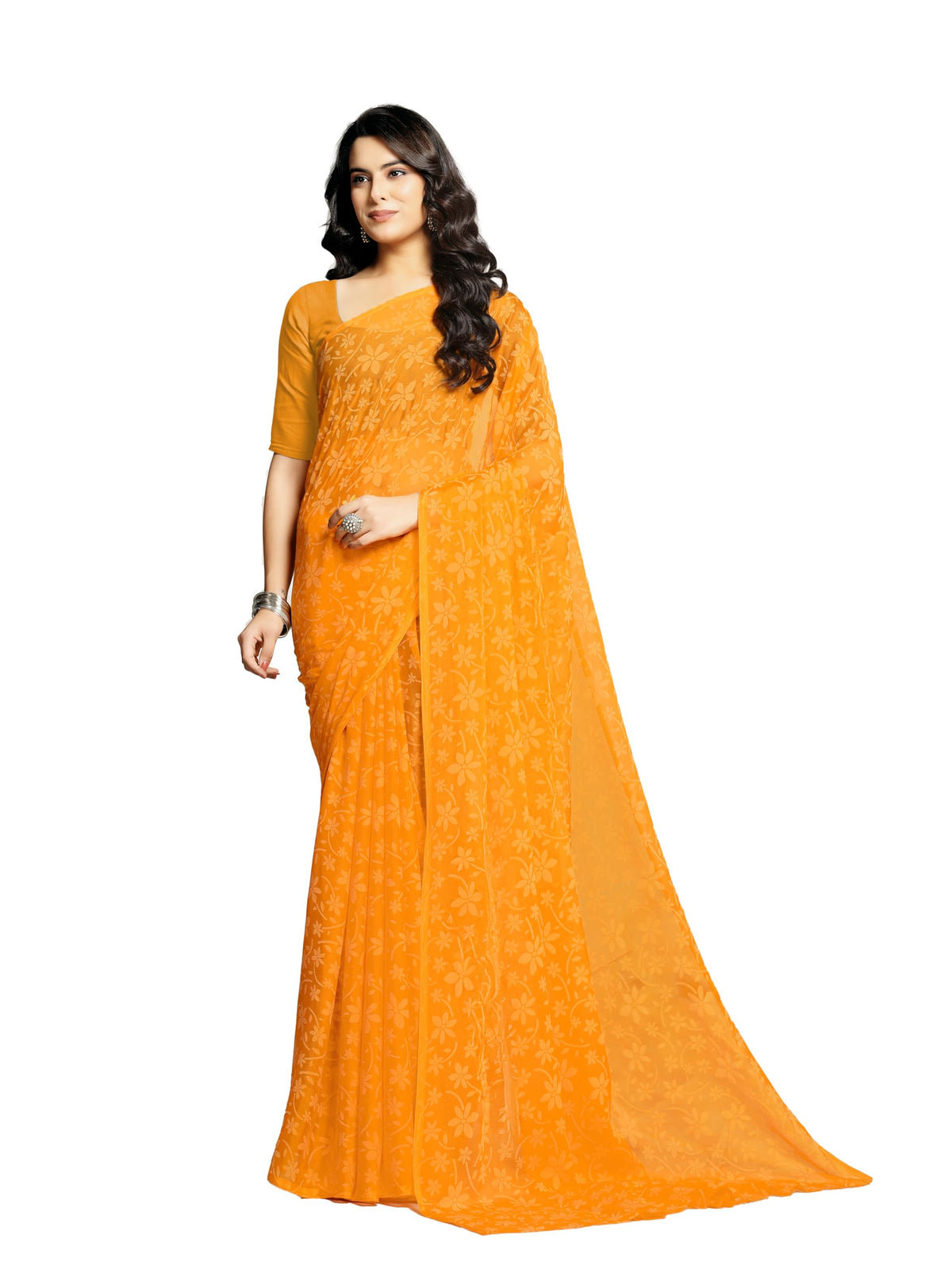 Vasthrlay Classic Chiffon Traditional Saree for festive ethnic occasions