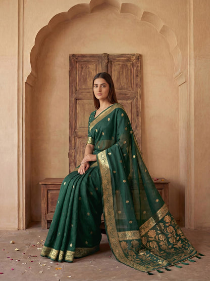 Vasthrlay Maroon Printed saree for ceremony and occasion wear