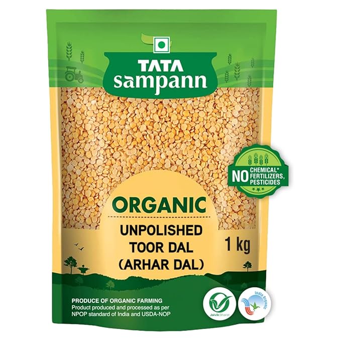 Tata Sampann Organic Toor /Arhar Dal