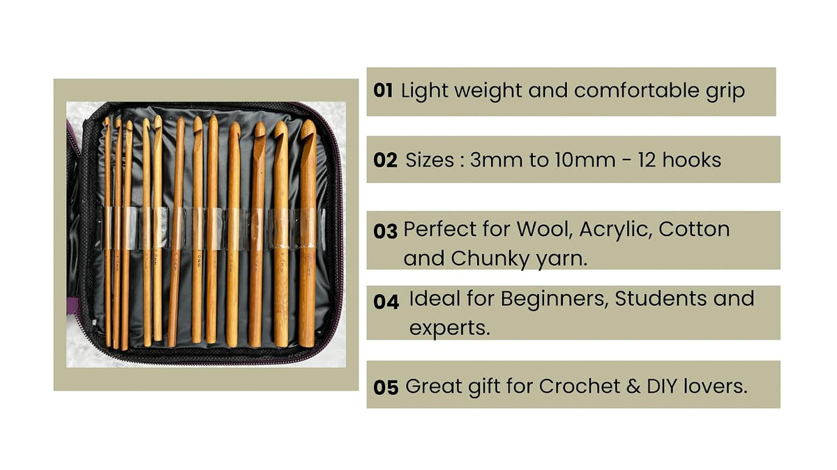 Crochet Hooks Set 20 Pcs with Storage Pouch - image 3