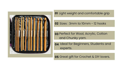 Crochet Hooks Set 20 Pcs with Storage Pouch - image 3