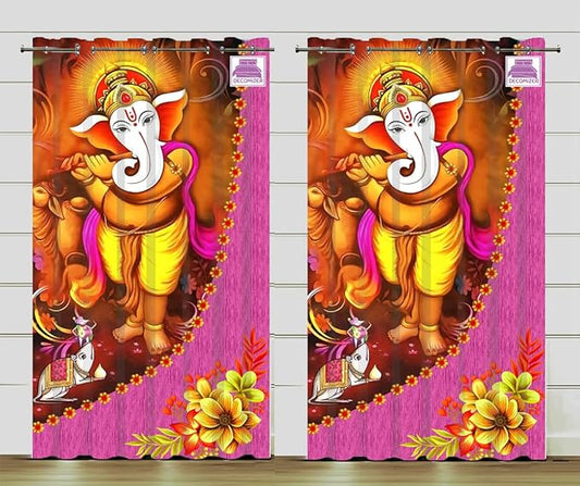 5Ft Window Curtains Pack of 2 Pc - PUSHMYCART