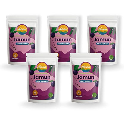 Nutrinat Jamun Fruit Squares | Dried Jamun Bites