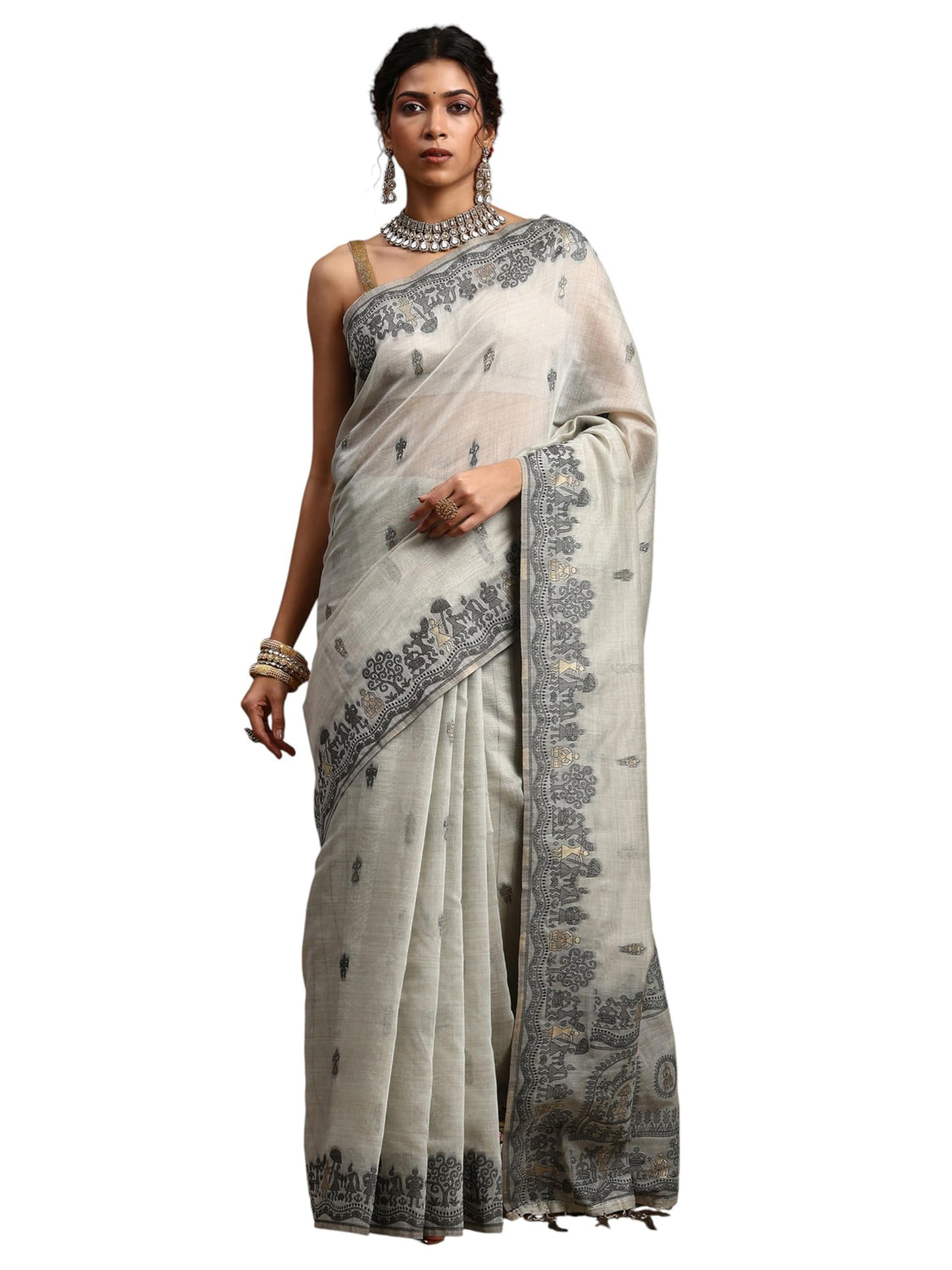 Vasthrlay Classic Cotton Traditional Saree for festive ethnic occasions