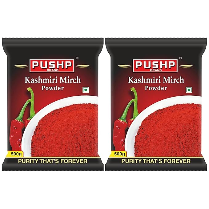 Pushp Brand Kashmiri Red Chilli Powder - PUSHMYCART