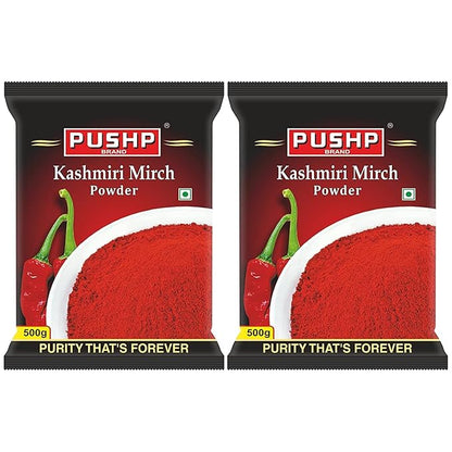 Pushp Brand Kashmiri Red Chilli Powder - PUSHMYCART