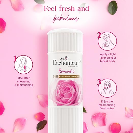Enchanteur Romantic Perfumed Talc - PUSHMYCART