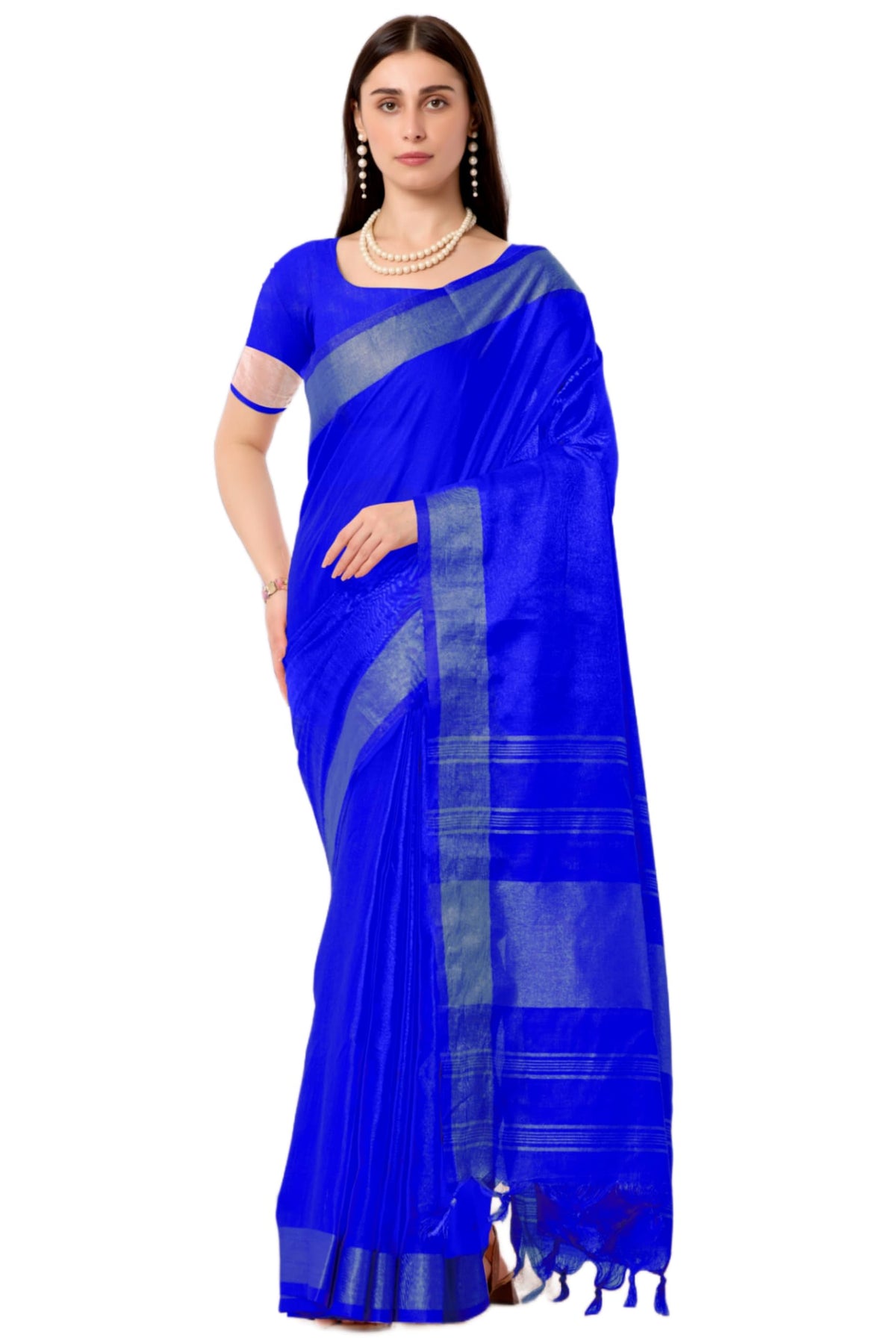 Vasthrlay Green Ethnic Traditional Saree for festive ethnic occasions