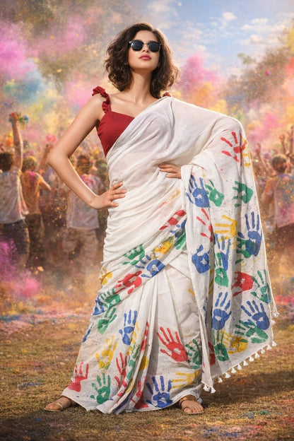 Vasthrlay Ethnic Classic Saree with decorative printed design
