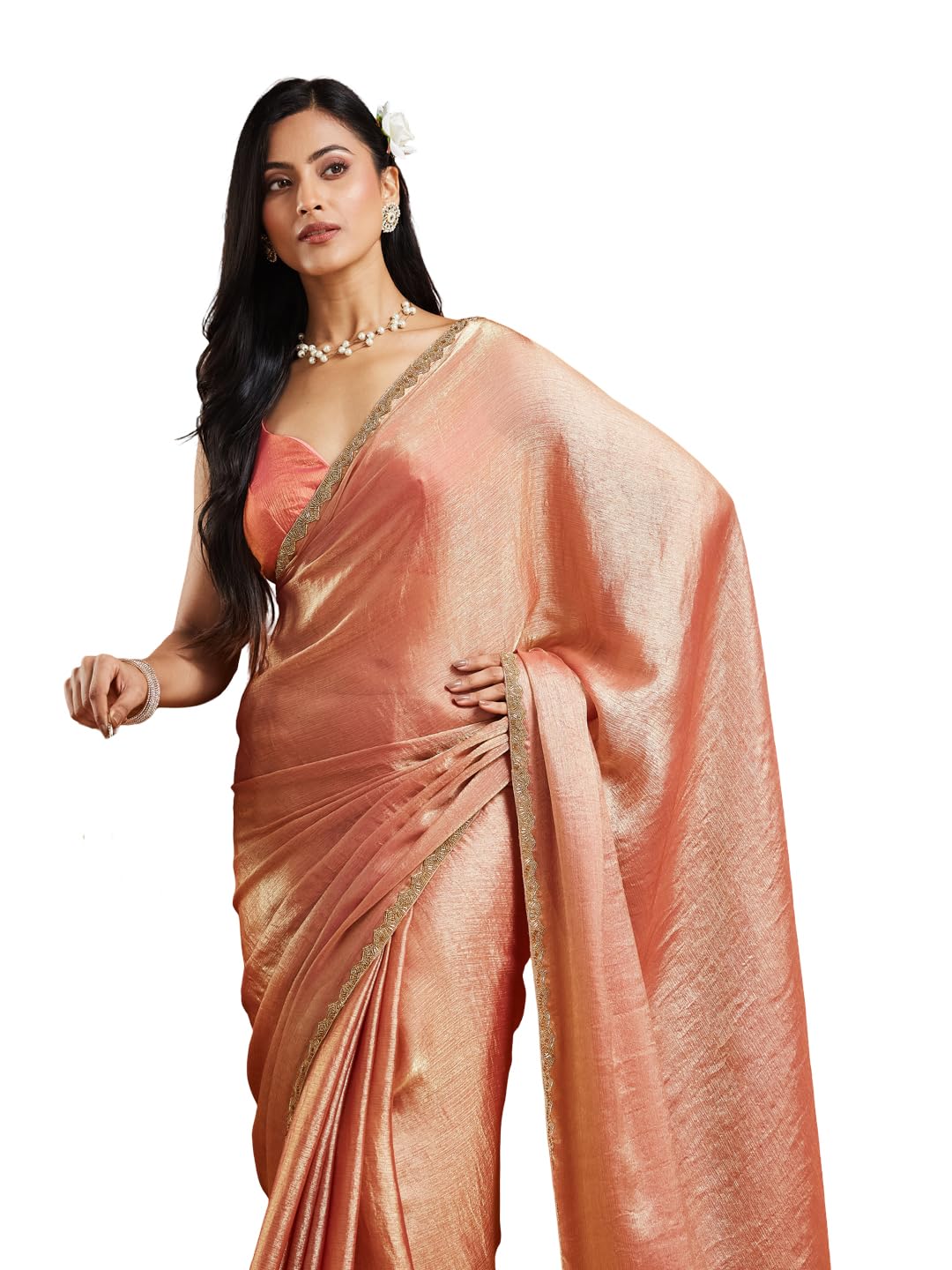 Vasthrlay Classic Ethnic Border Saree for festive ethnic occasions