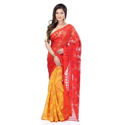 Vasthrlay Yellow Traditional Saree for wedding and party wear styling