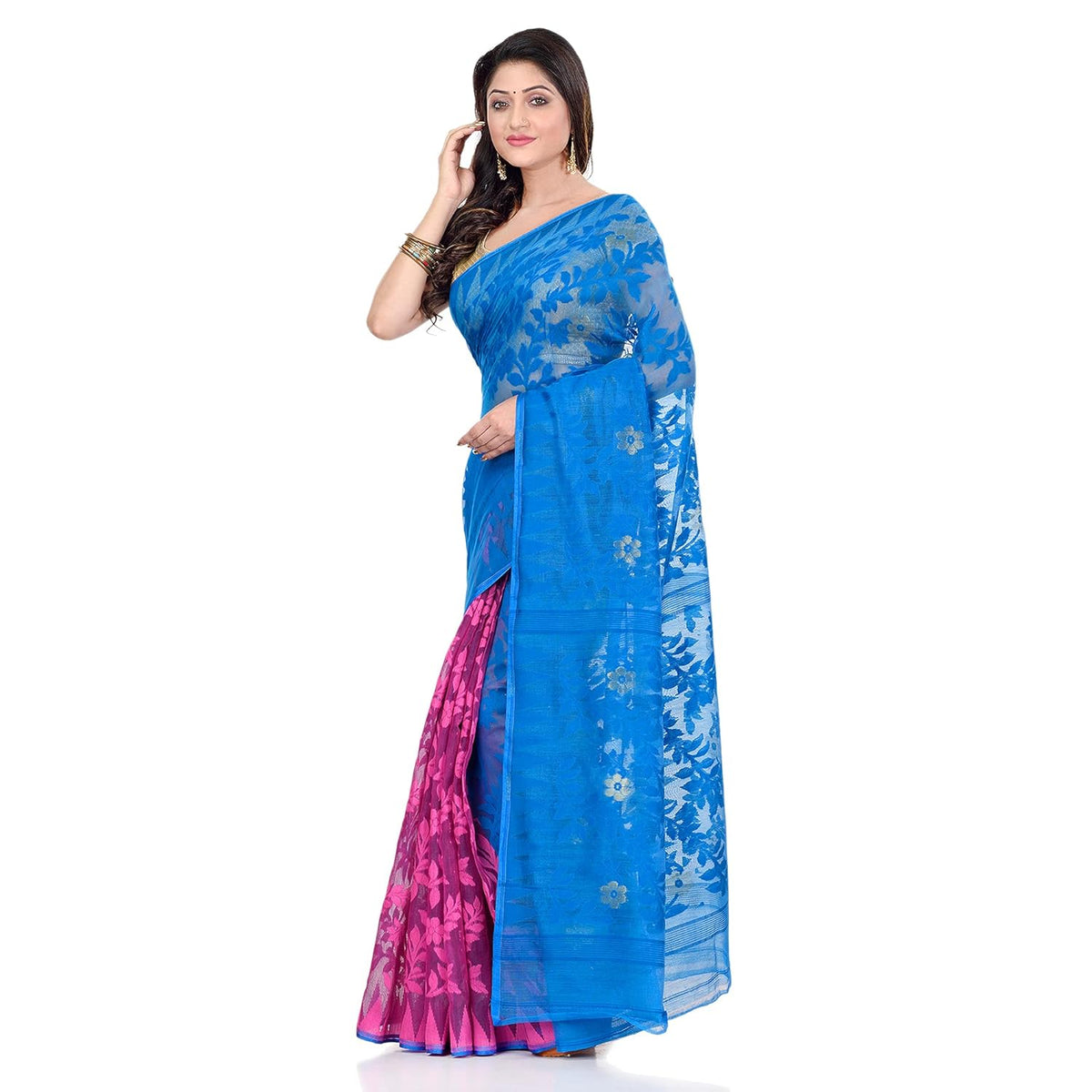 Vasthrlay Cotton Classic Saree with decorative Traditional design