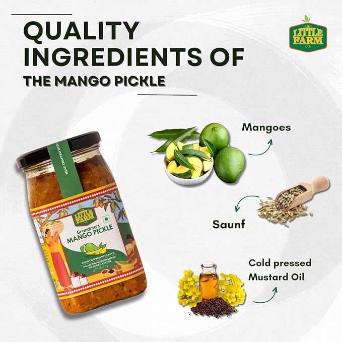 THE LITTLE FARM CO Punjabi Mango Pickle - PUSHMYCART