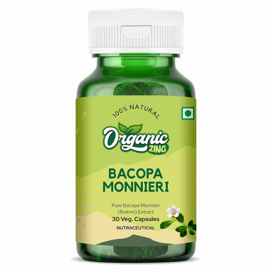 Organic Zing Bacopa Extract 2000mg 30 Capsules