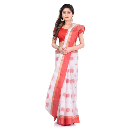 Vasthrlay Red Ethnic Traditional Saree for festive ethnic occasions