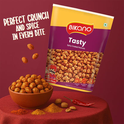 Bikano Tasty Spicy Coated Peanuts - PUSHMYCART