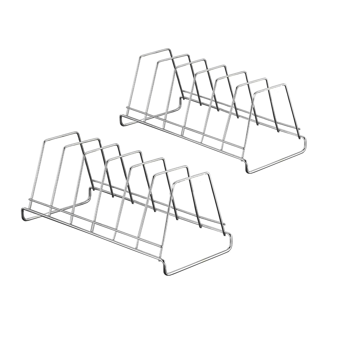 Combo 2 Small Plate Stand Dish Drying Stand for Plates, Lids & Utensils Space-Saving