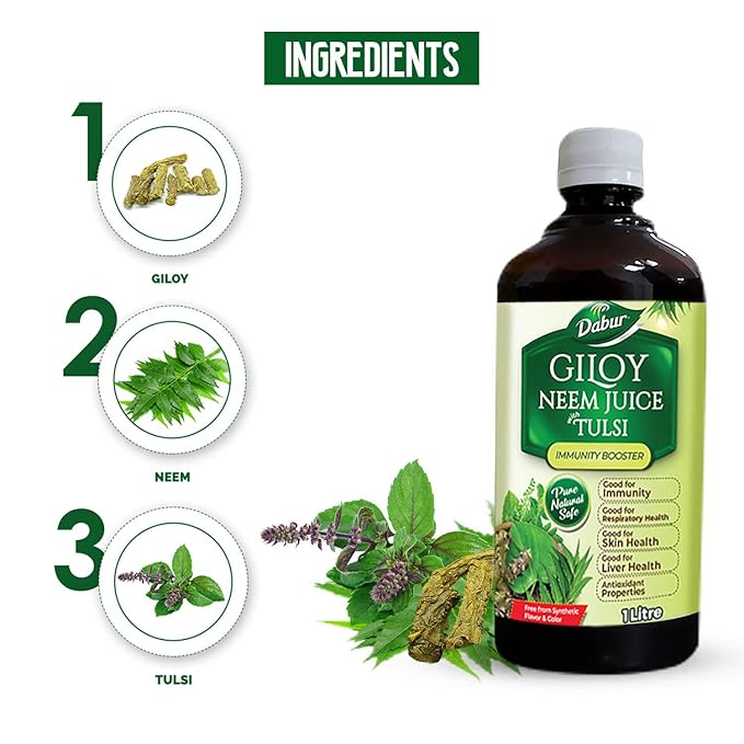 Dabur Giloy Neem Juice with Tulsi - PUSHMYCART