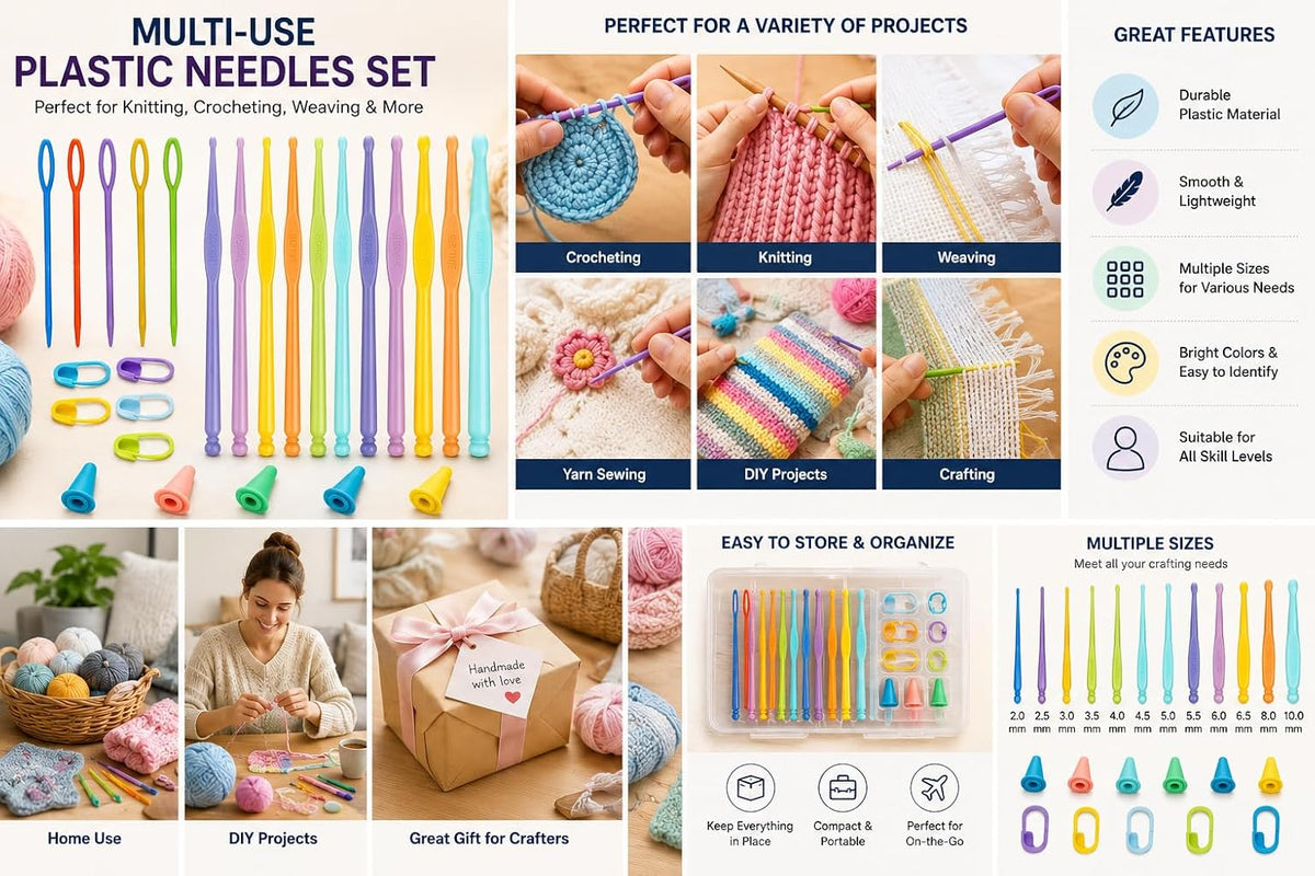 12 PCS Crochet Hooks, Ergonomic Handle Crochet Hooks Set for Arthritic Hands - image 3