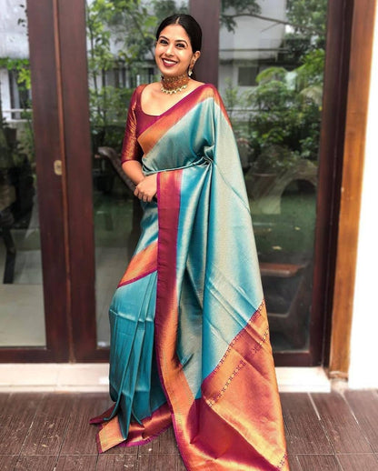 Vasthrlay Traditional Saree in Classic with refined banarasi ethnic appeal