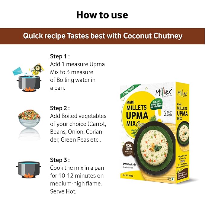 Millex Multi Millets Upma Mix - PUSHMYCART