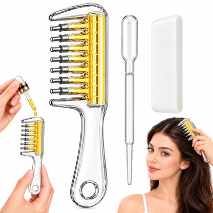 P Seven Hair Oil Applicator Comb with Storage Base