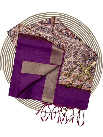 Vasthrlay Classic Tussar Traditional Saree for festive ethnic occasions