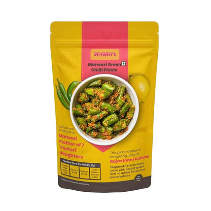 Marwar's Green Chilli Pickle - PUSHMYCART