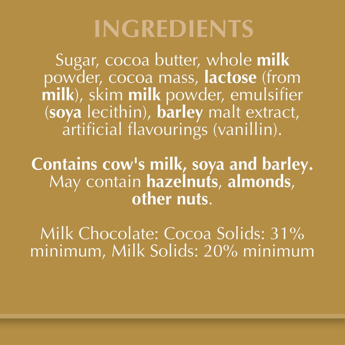 Lindt Gold Tab Chocolate Surfin
