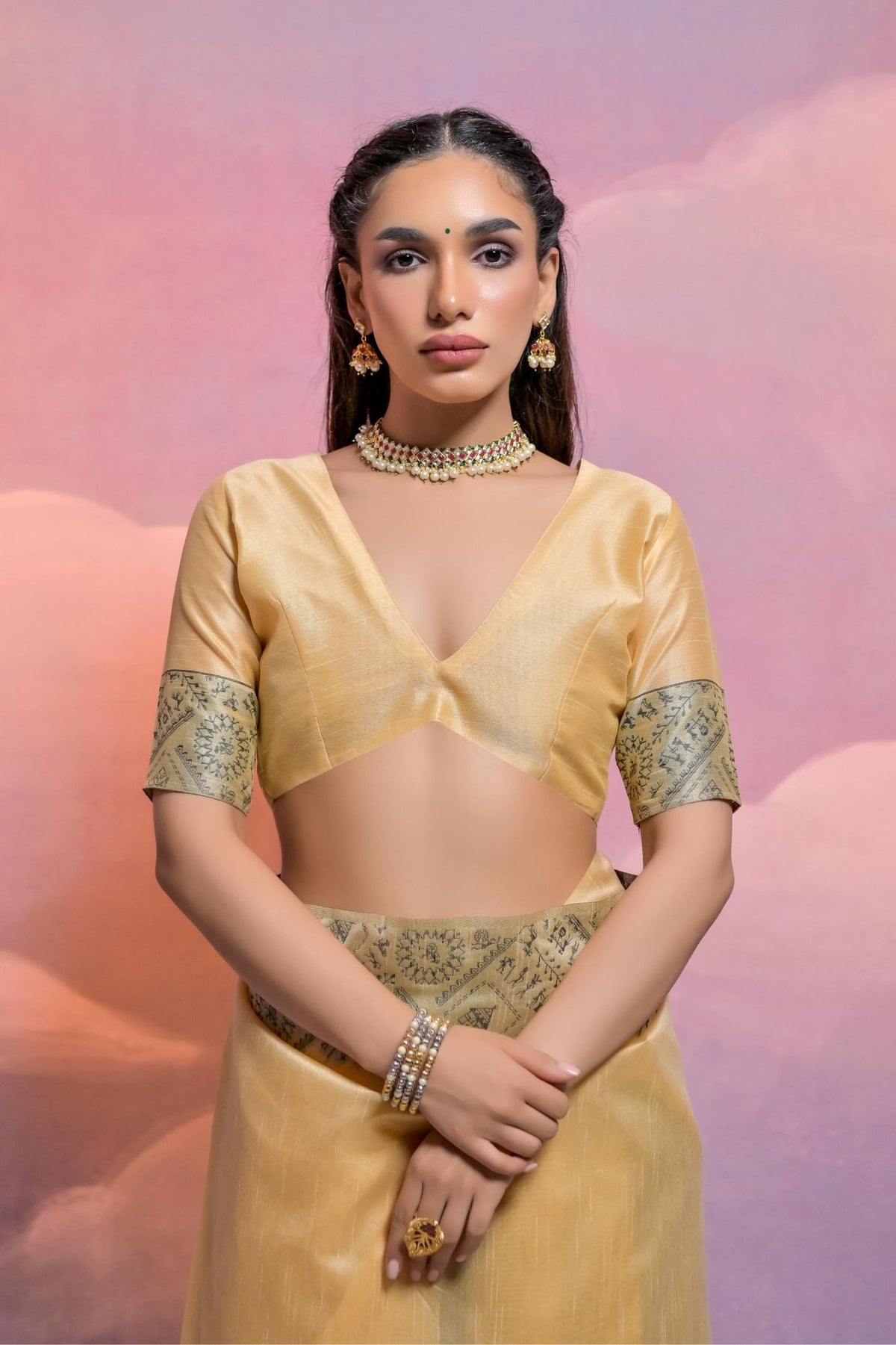 Vasthrlay Classic Traditional Saree for wedding and party wear styling