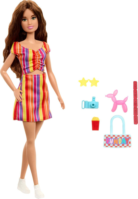 Barbie Day at the Fair Doll and Accessory Set with Camera Balloon Dog and More