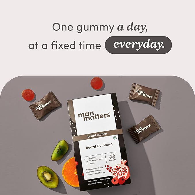 Man Matters Beard Gummies For Men - PUSHMYCART
