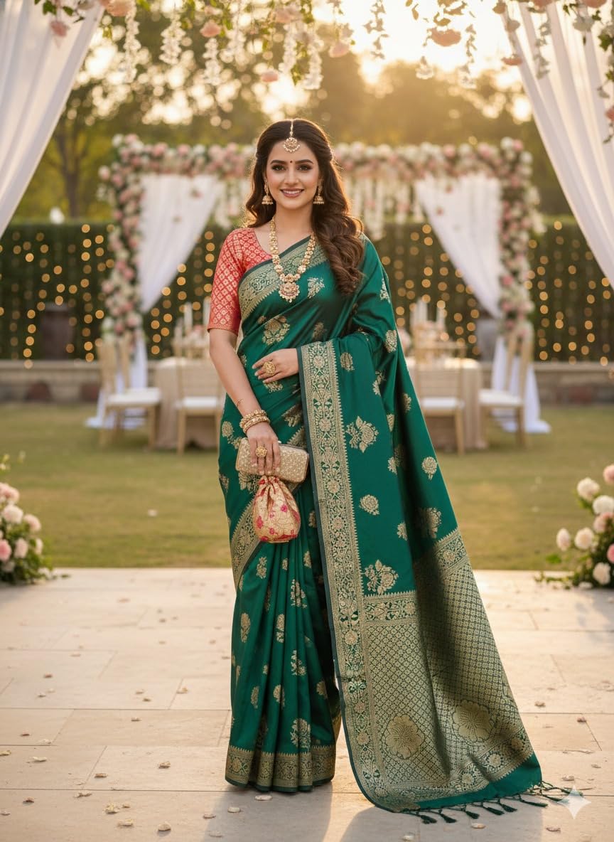Vasthrlay Classic Weaving Saree with elegant Banarasi styling