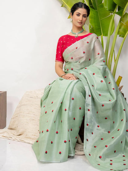 Vasthrlay Gold Traditional Saree for wedding and party wear styling