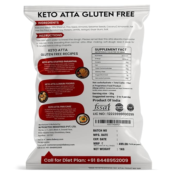 NutroActive Keto Atta 