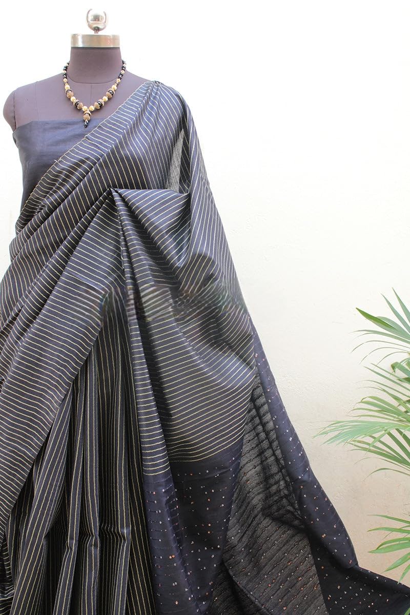 Vasthrlay Bhagalpuri Classic Saree with decorative traditional design