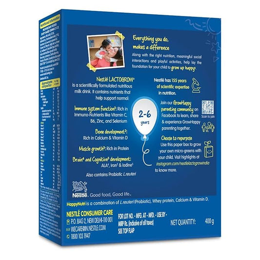 Nestle LACTOGROW Nutritious Milk Drink Powder - PUSHMYCART