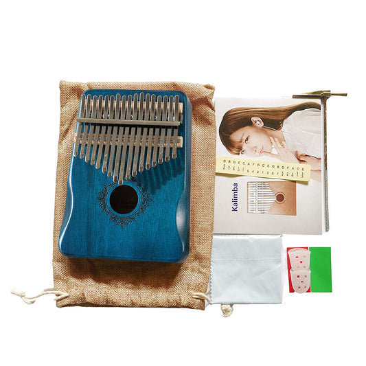 Palap 17 Key Kalimba Thumb Piano with Engraved Notes Wood
