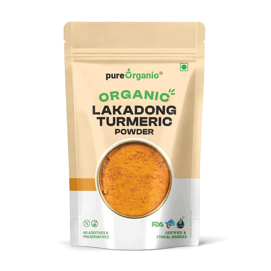Pure Organio Organic Lakadong Turmeric Powder 250g pack