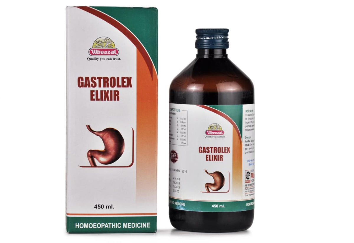 Wheezal Homeopathy Gastrolex Elixir Syrup - PUSHMYCART