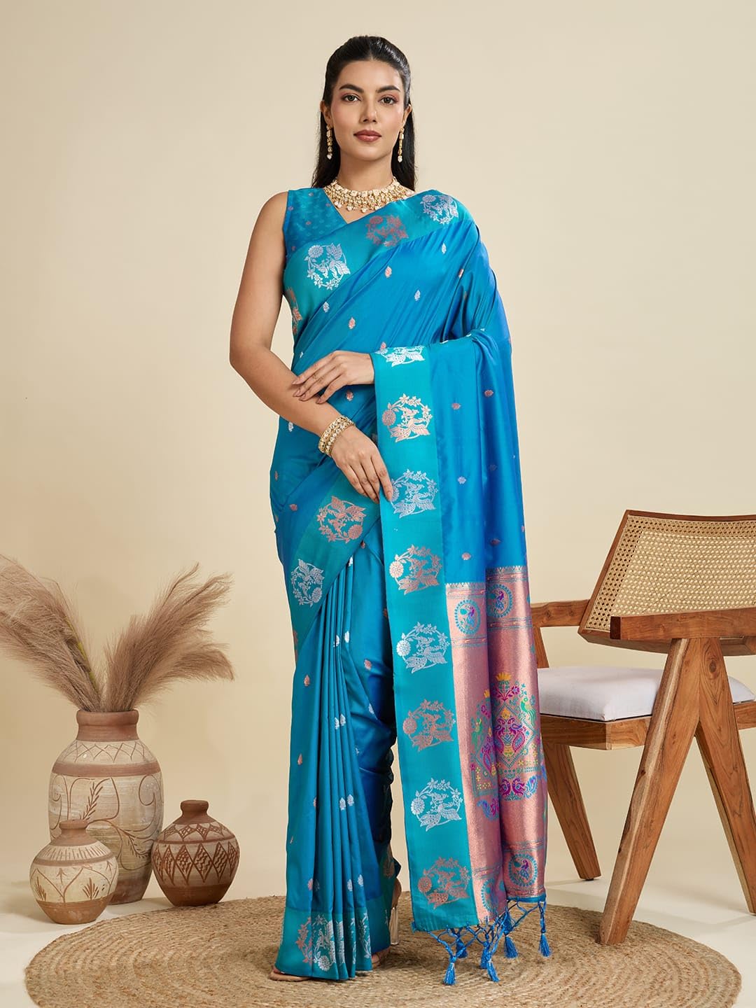 Vasthrlay Classic Traditional Saree for wedding and party wear styling