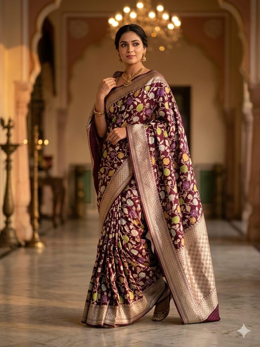 Vasthrlay Traditional Saree in Classic with refined ethnic appeal